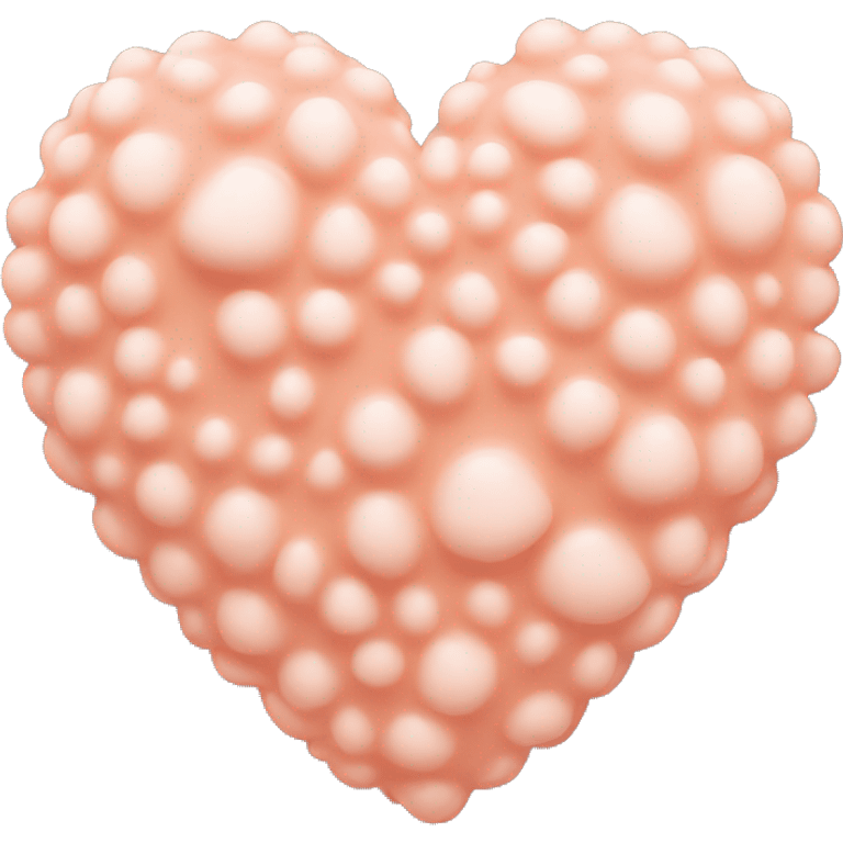 very pale coral colored heart shape emoji