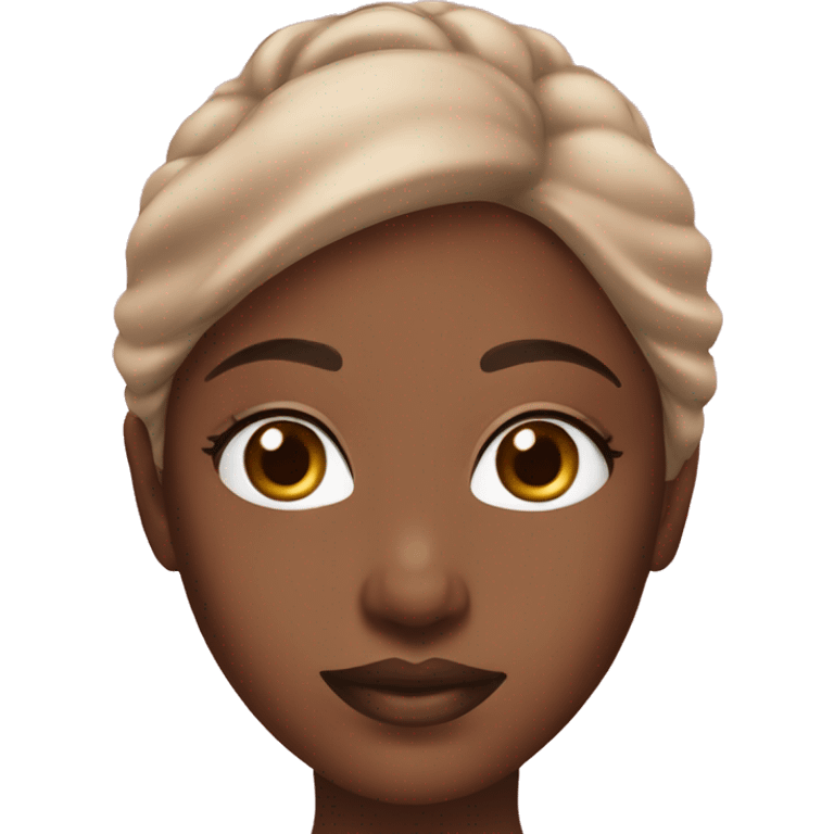 Pink& brown skincare clean girl emoji