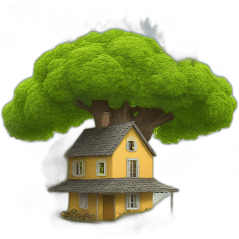 Une maison dans un arbre avec Jean du Jardin emoji