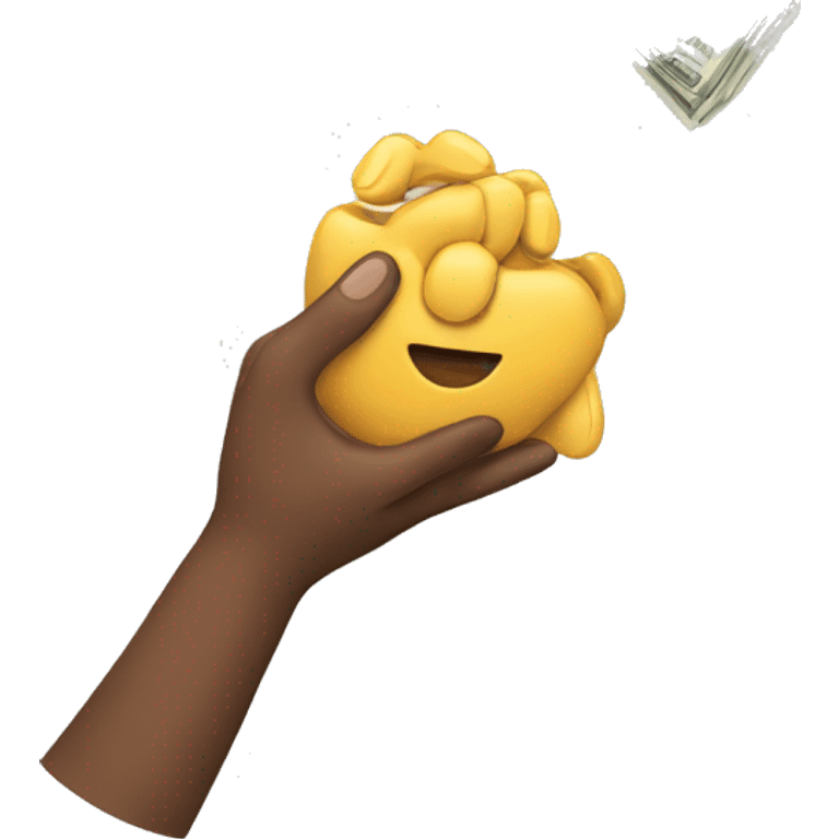 giving money from hand to hand emoji