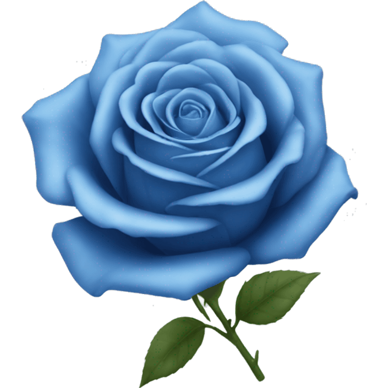 A beautiful blue rose emoji