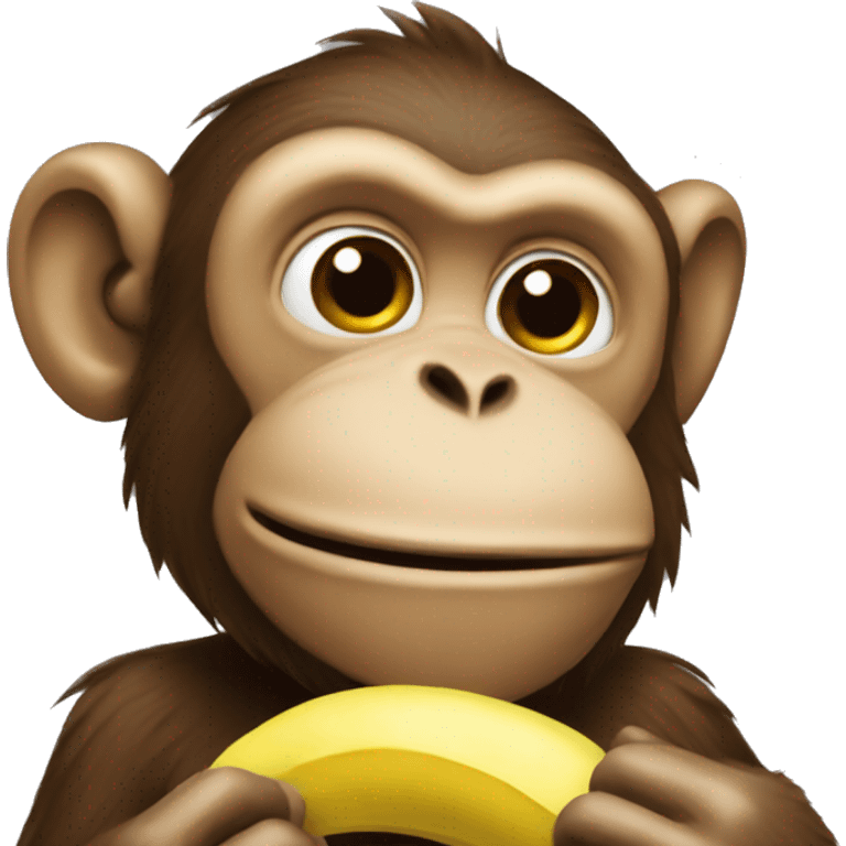 monkey holding banana  emoji