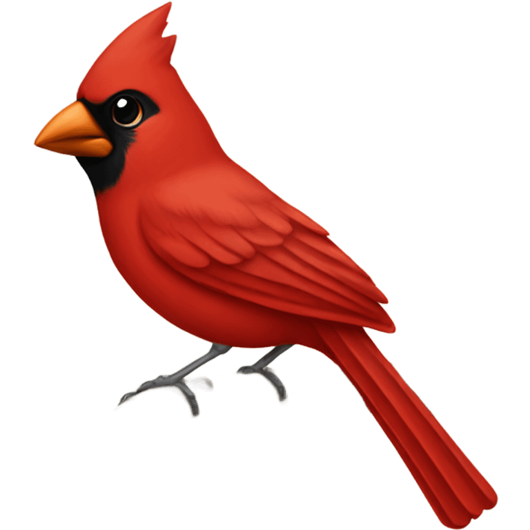 Cardinal bird emoji