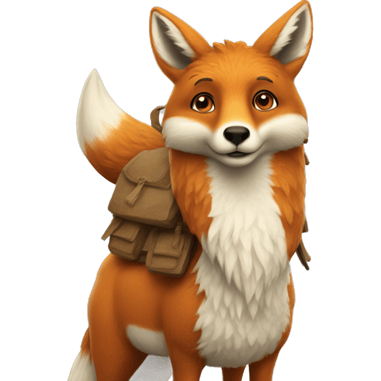 fox on the llama's back emoji