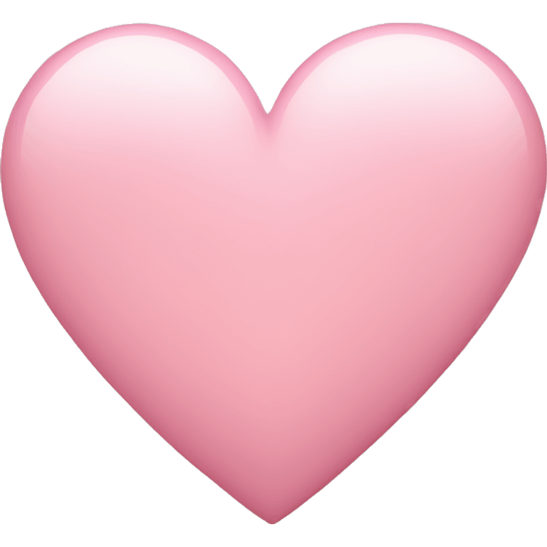 Light pink heart emoji