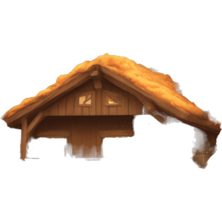 autumn cosy cabin emoji