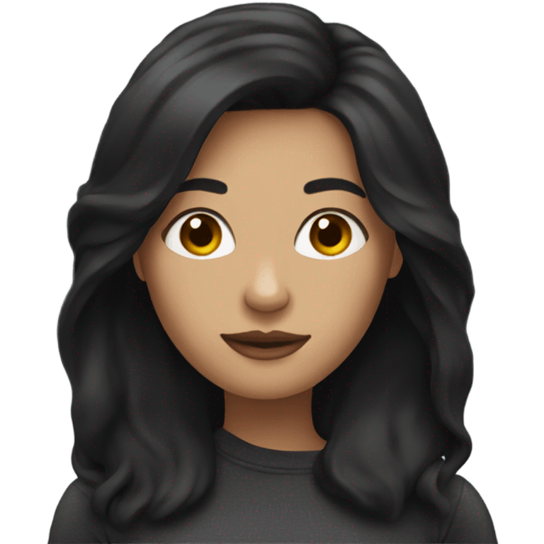 woman with dark hair emoji