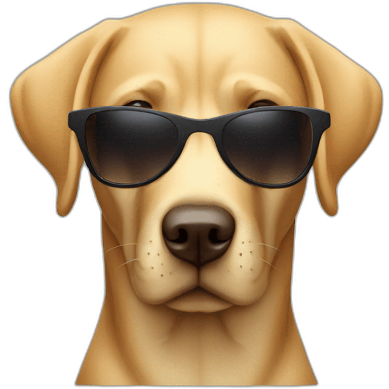 cool labrador sunglasses emoji