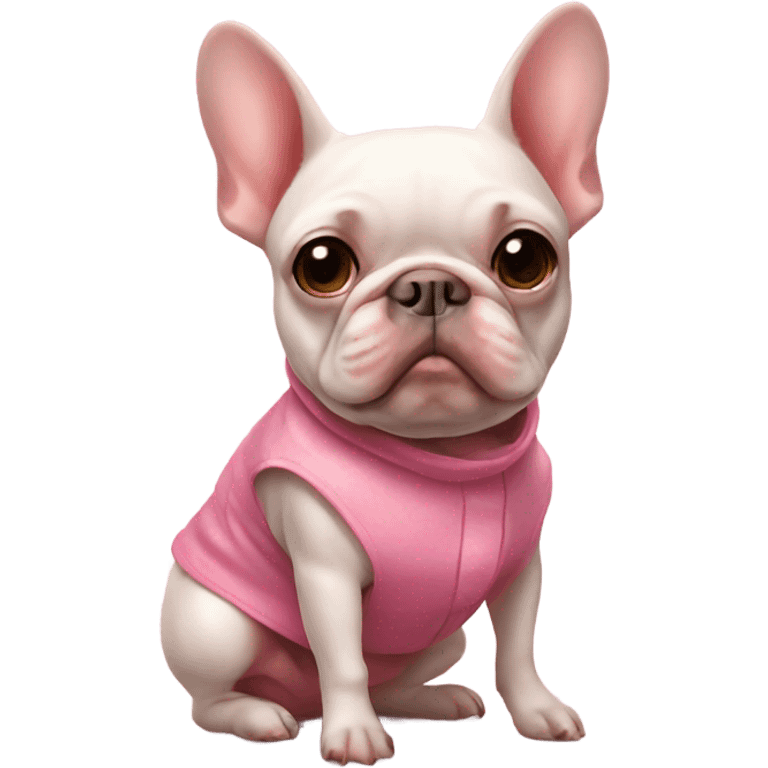 Frenchie with pig costume emoji