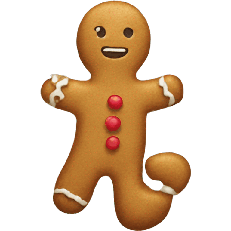 A gingerbread man emoji