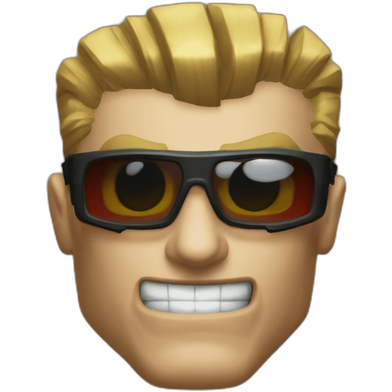 Duke nukem head shot emoji