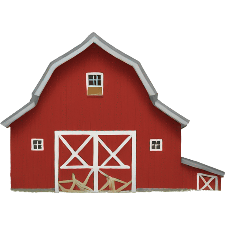 red barn emoji