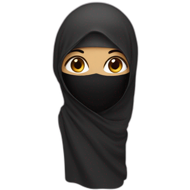 girl with niqab emoji