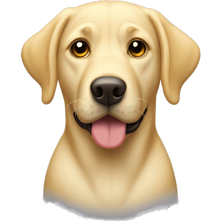 Yellow lab dog emoji