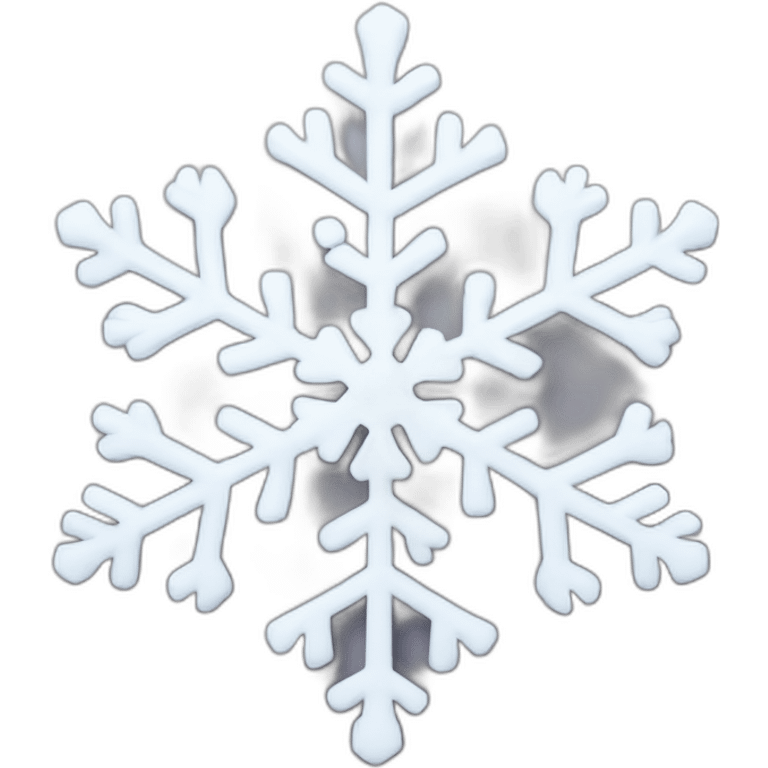 White snowflake emoji