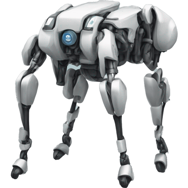 quadruped robot with 4 legs (each leg 3 degree of freedom)  emoji