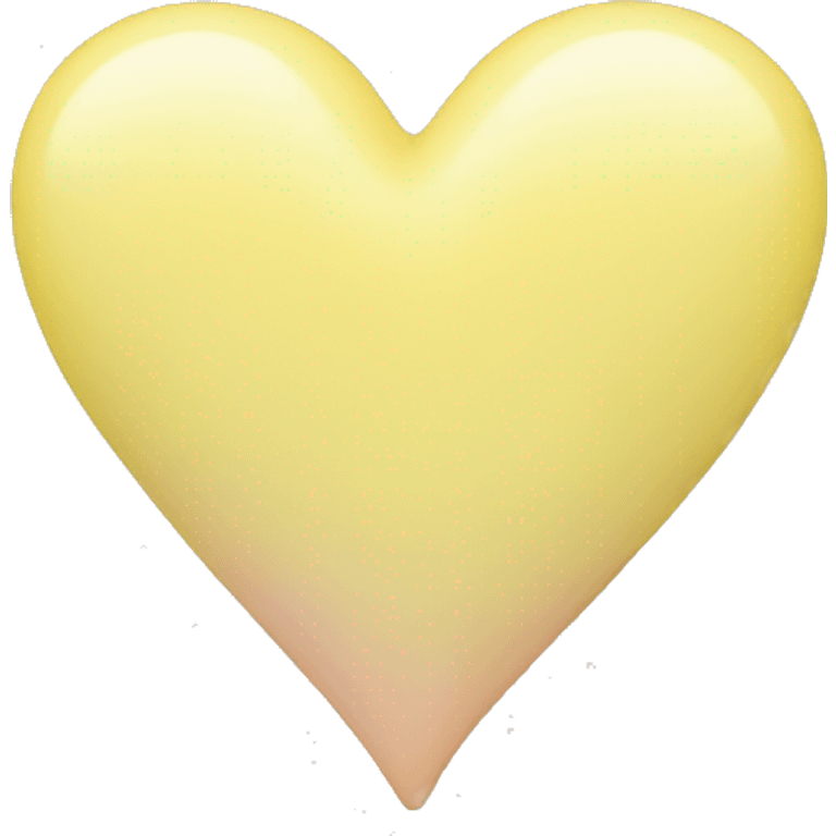 pastel yellow heart emoji