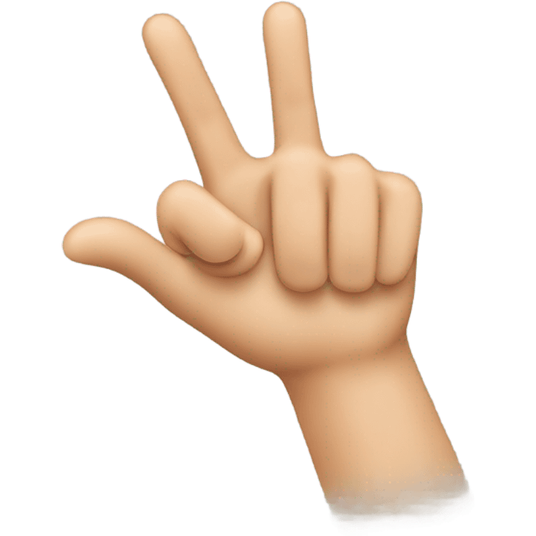 Emoji making sign language for “I love you” emoji