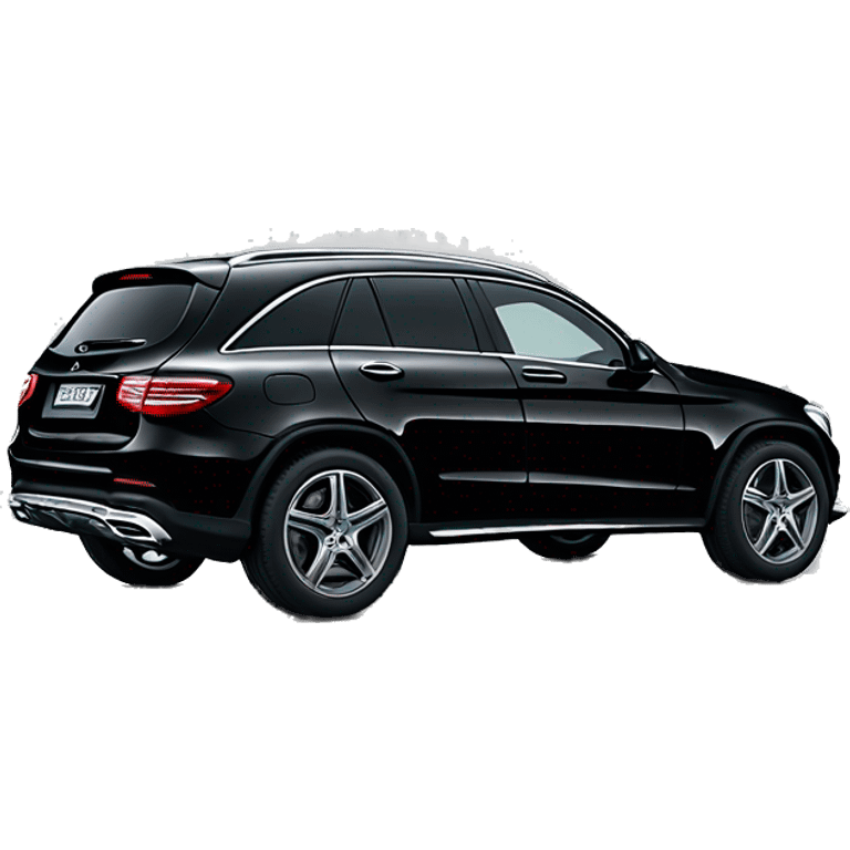 Black Mercedes Benz GLC 300  emoji