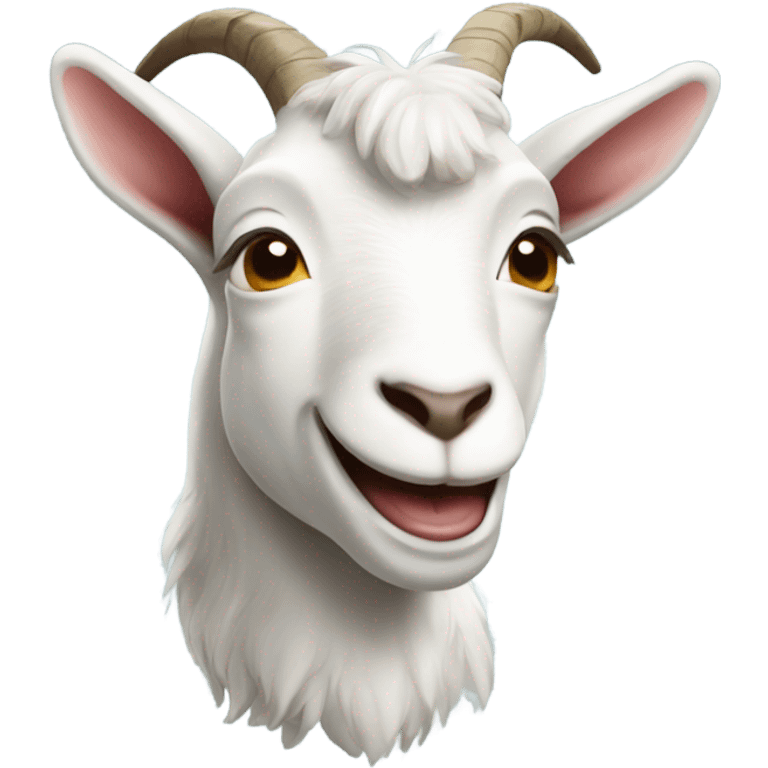 Happy goat  emoji