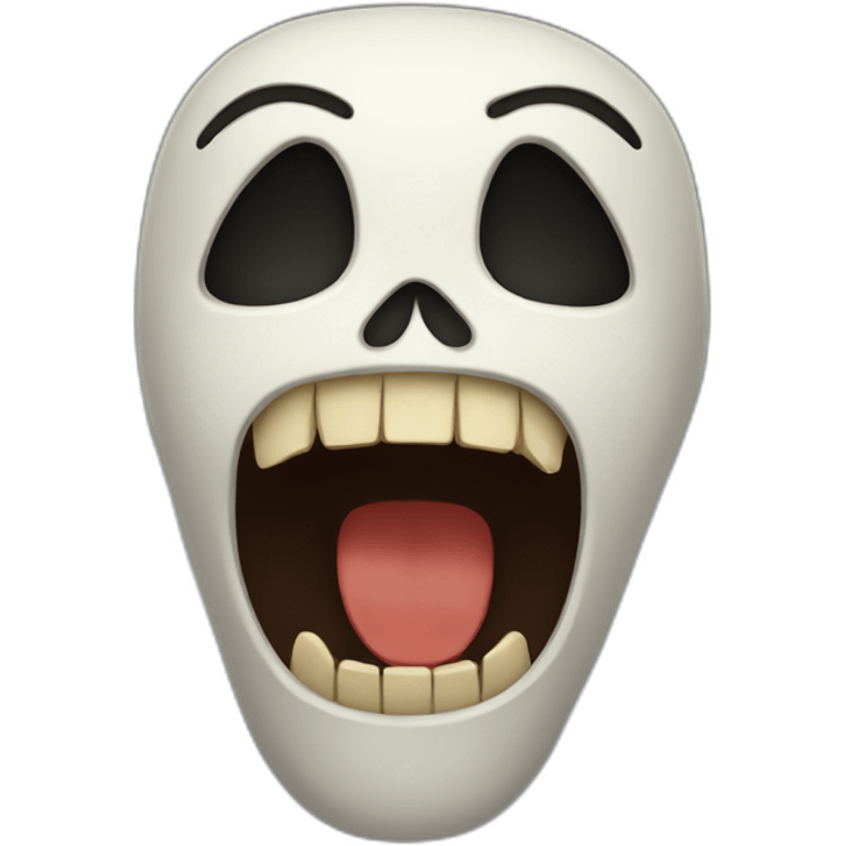 scream head character emoji