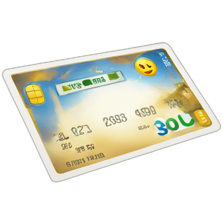 Tarjeta de banco emoji