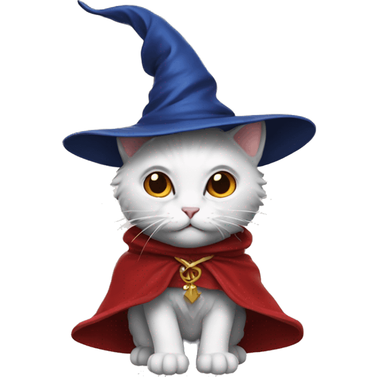 kitty red wizard emoji