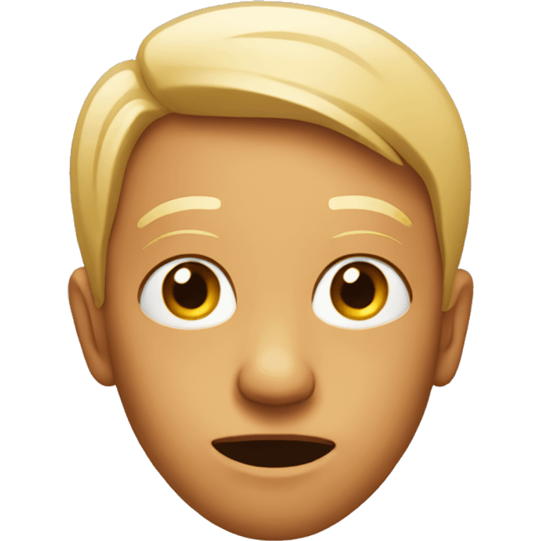 Regular emoji doing a side eye emoji