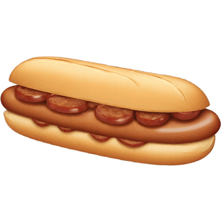 Sausage sandwich  emoji