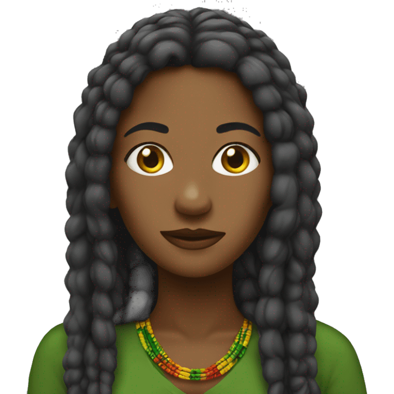 Woman Rasta  emoji