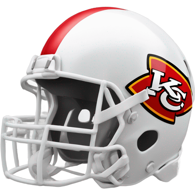 kansas city chiefs red football helmet emoji