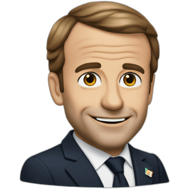 Macron qui fait un doigt  emoji