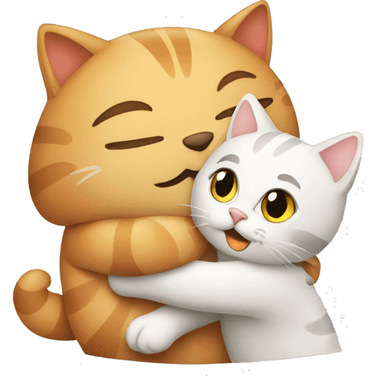 cat giving a hug emoji