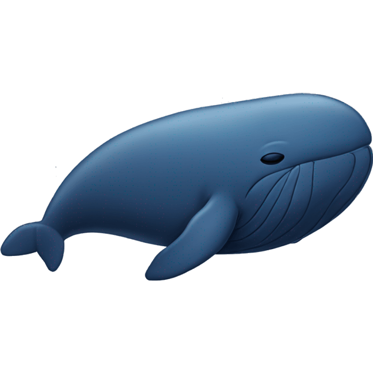 Whale sleeping emoji