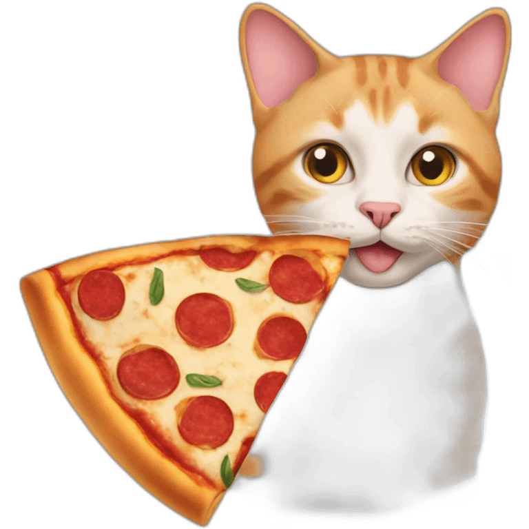 Cat pizza emoji