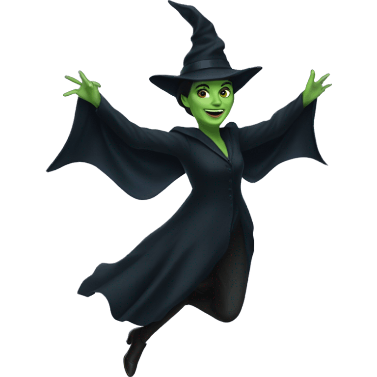 Elphaba flying emoji