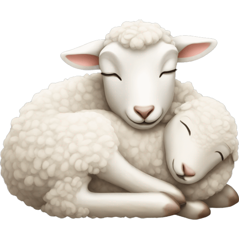 sleeping lamb emoji