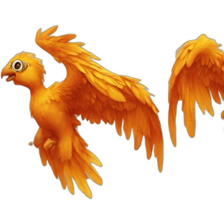 un phoenix avec des lunette de soleil emoji