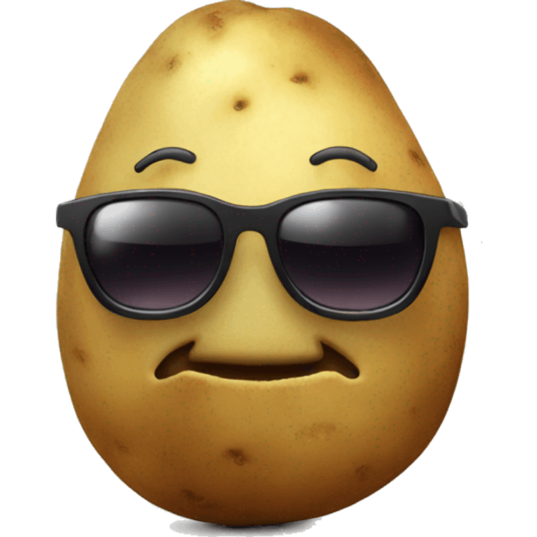 Potato wearing sunglasses  emoji