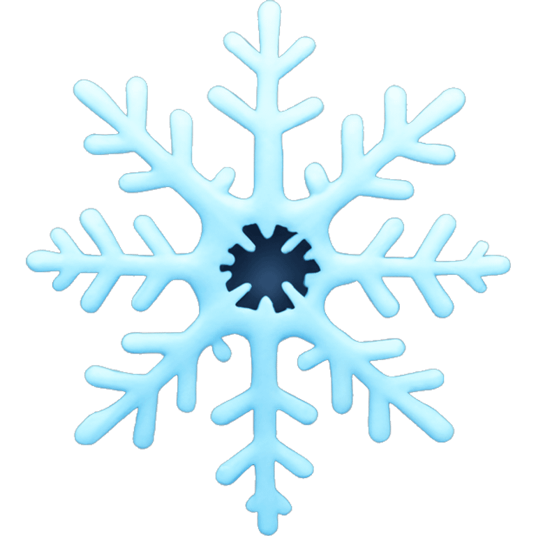 Blue snowflake emoji