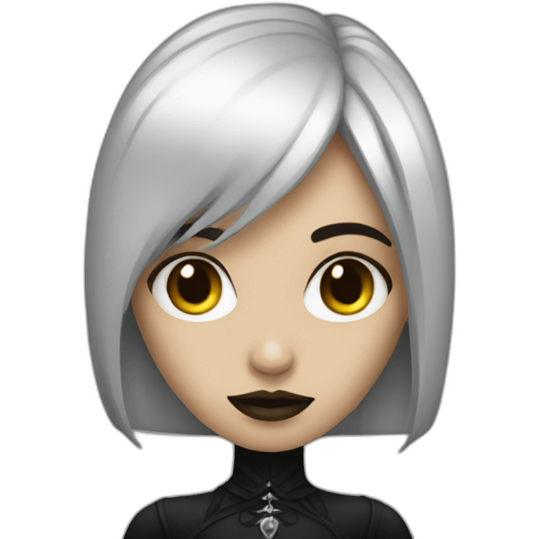 , gothic girl emoji