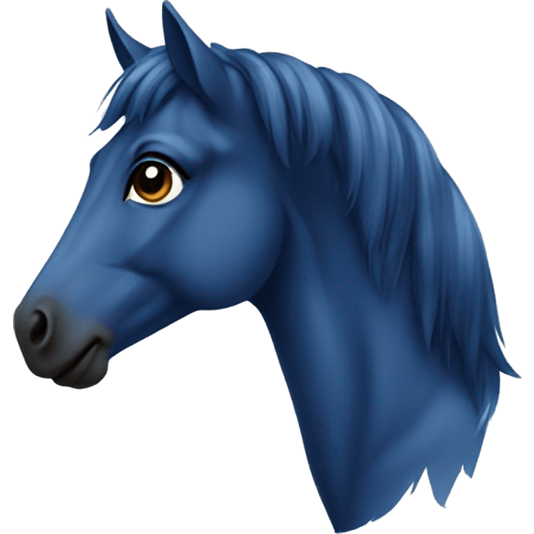 Navy blue baby horse  emoji