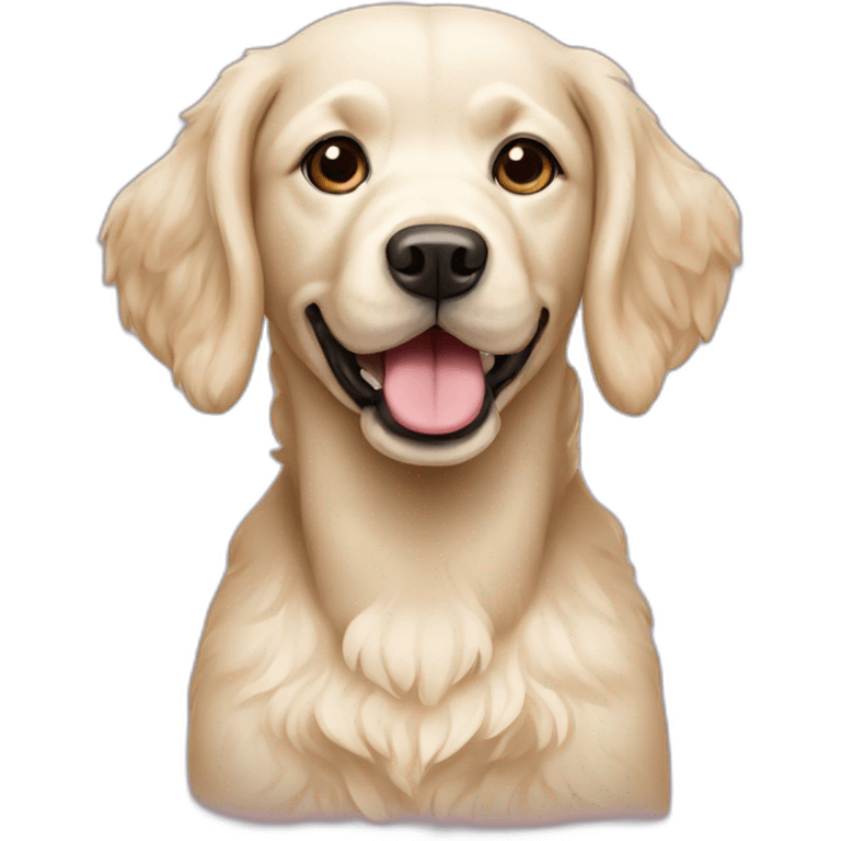 Cream labrador poodle mix emoji