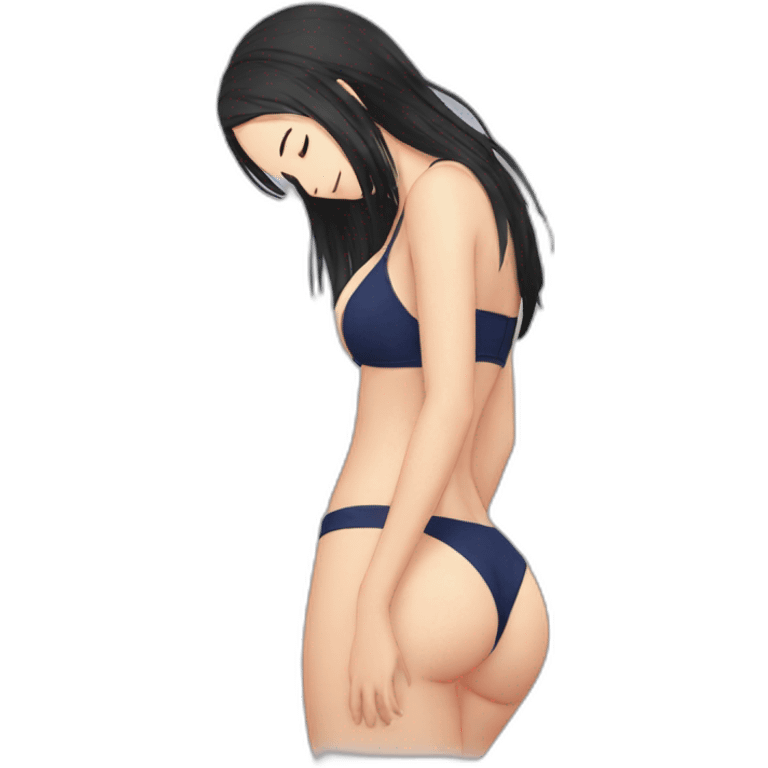 nico robin full body pawg small swimsuit lying face down emoji