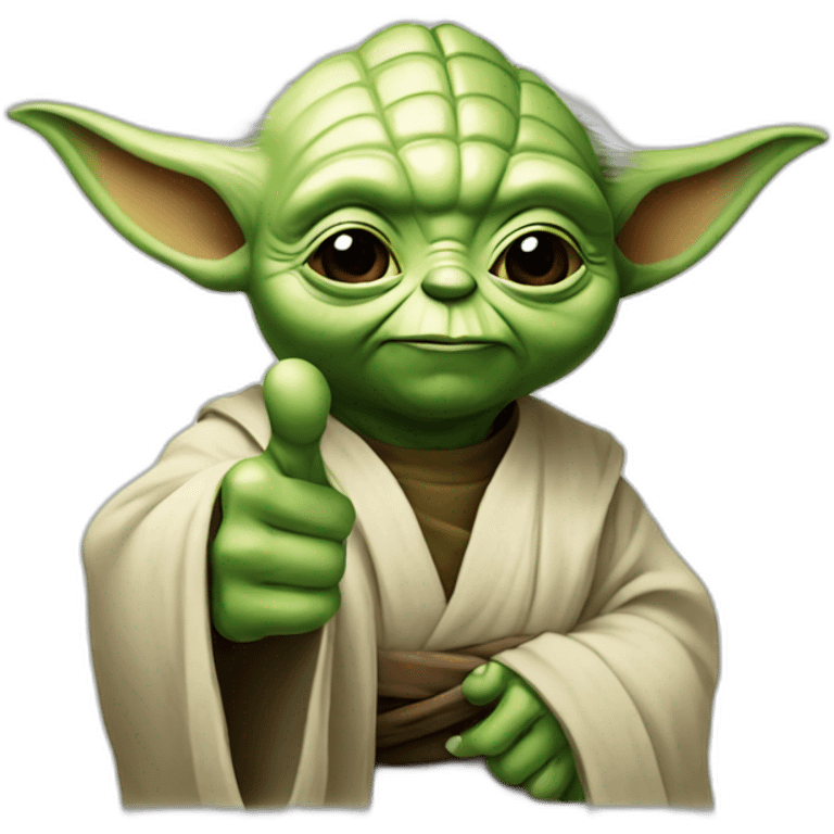 Yoda Thumb up  emoji