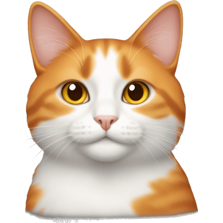 orange and white cat emoji