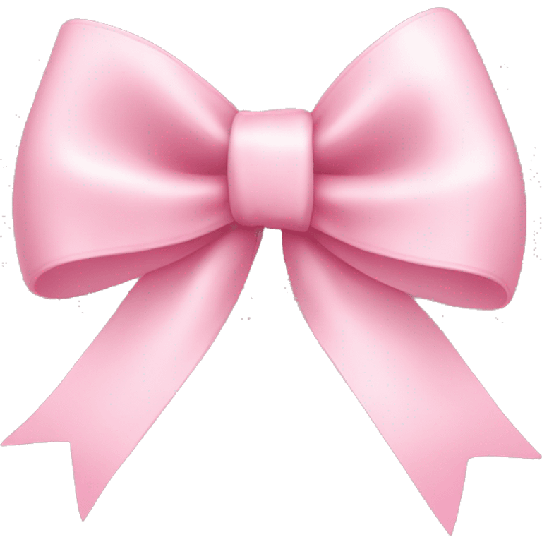 light pink ribbon bow emoji