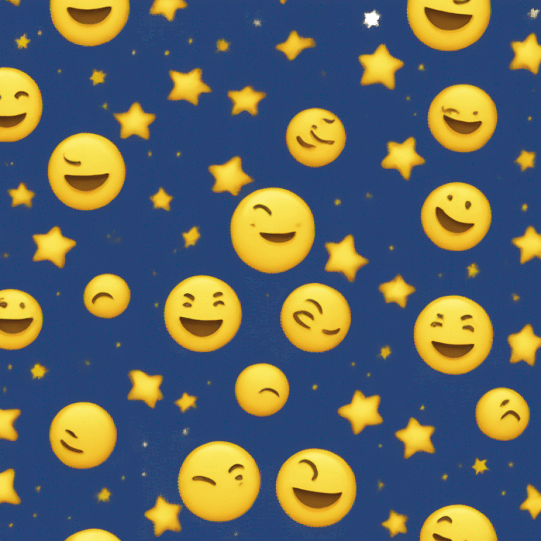 Dark blue socks with yellow suns and moons emoji