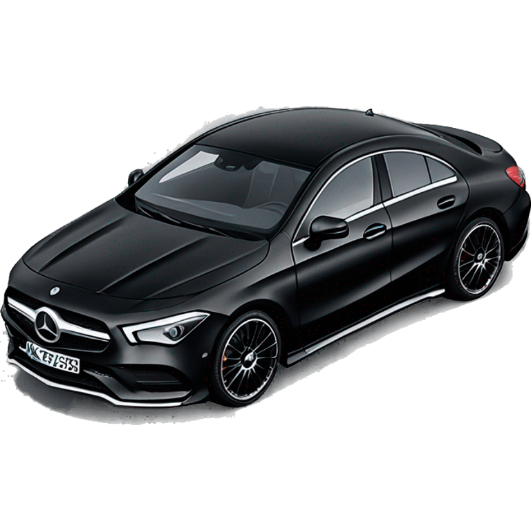 Mercedes benz CLA 2024 black emoji