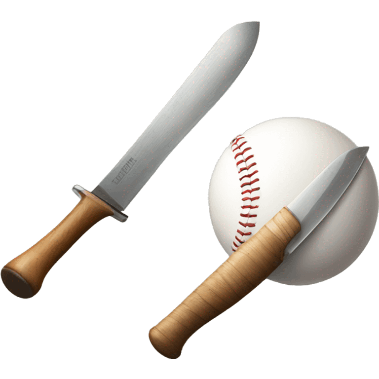 baseball and knife emoji